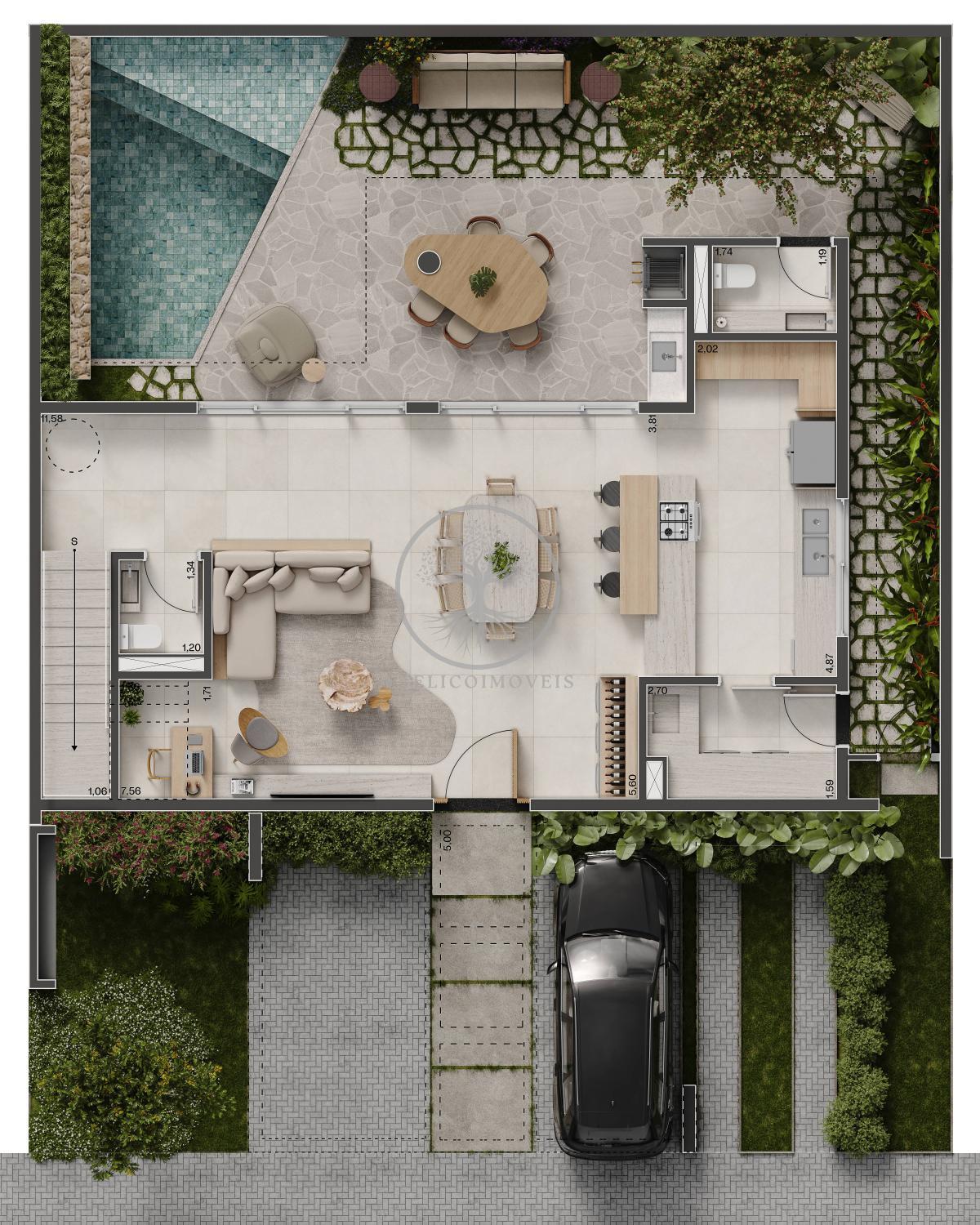 Casa de Condomínio de 3 quartos, 187m² no bairro Sítios de Recreio Gramado, em Campinas | Eu Corretor